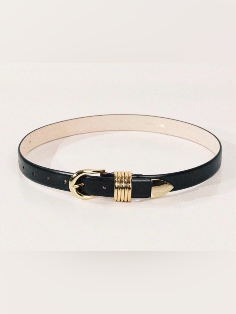 dehanche Leather belt Hollyhock Black Size S